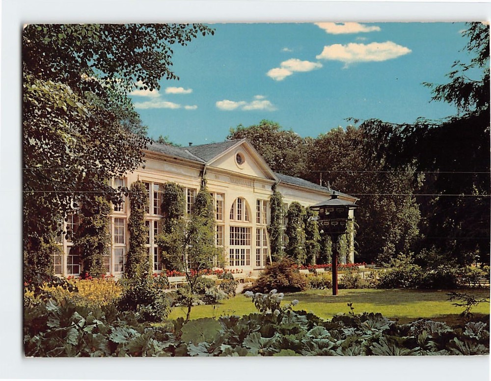 Postcard Wandelhalle in the Kurpark of Bad Homburg Germany