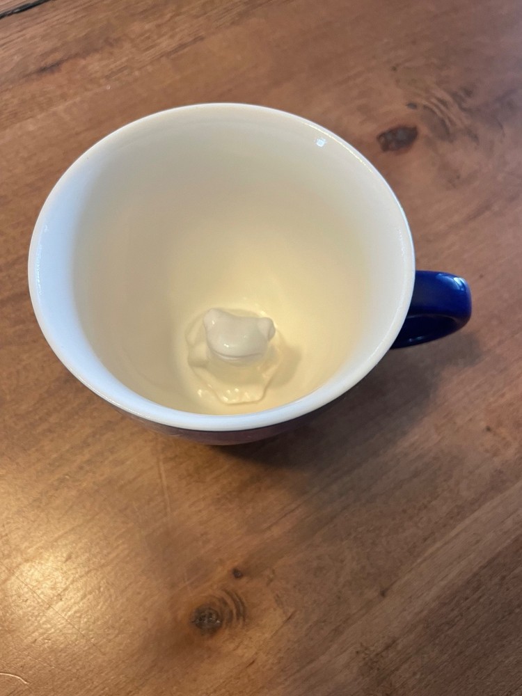 creature cups frog coffee/tea mug in blue