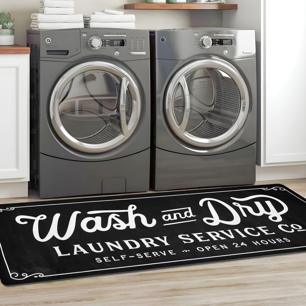 Non-Slip Washable Laundry Room Runner Rug 24x72 Inch