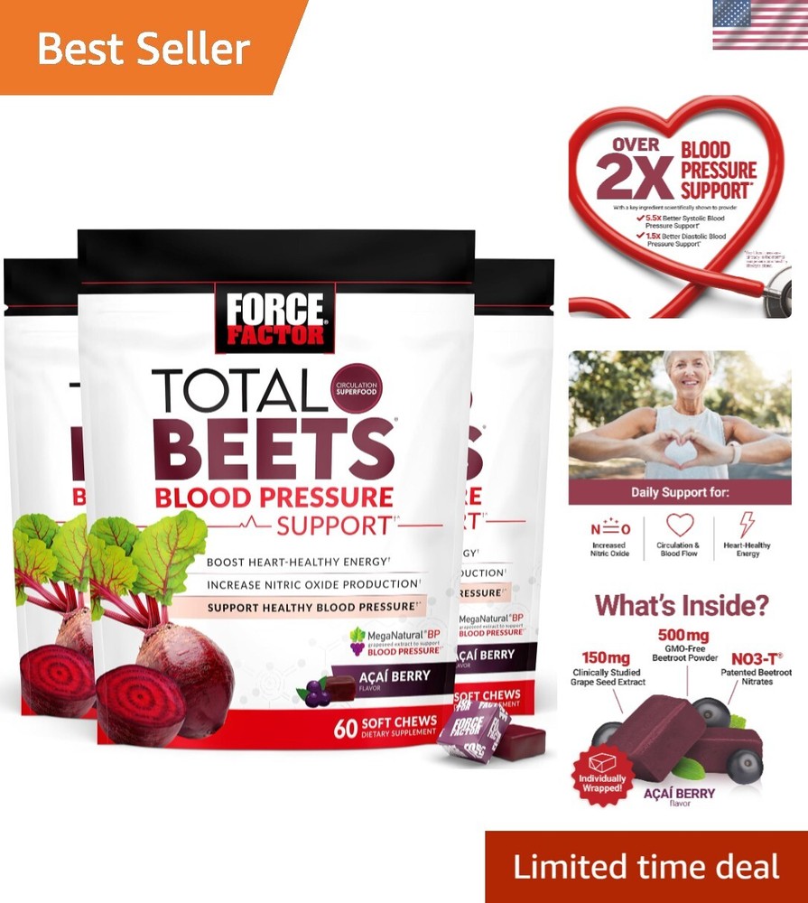 Total Beets Blood Pressure Support Supplement, Beets Supplements with Beets P...