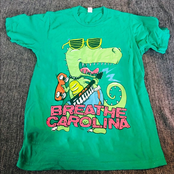 Breathe Carolina Band Cotton Gift for Fan S to 5XL Green T-shirt