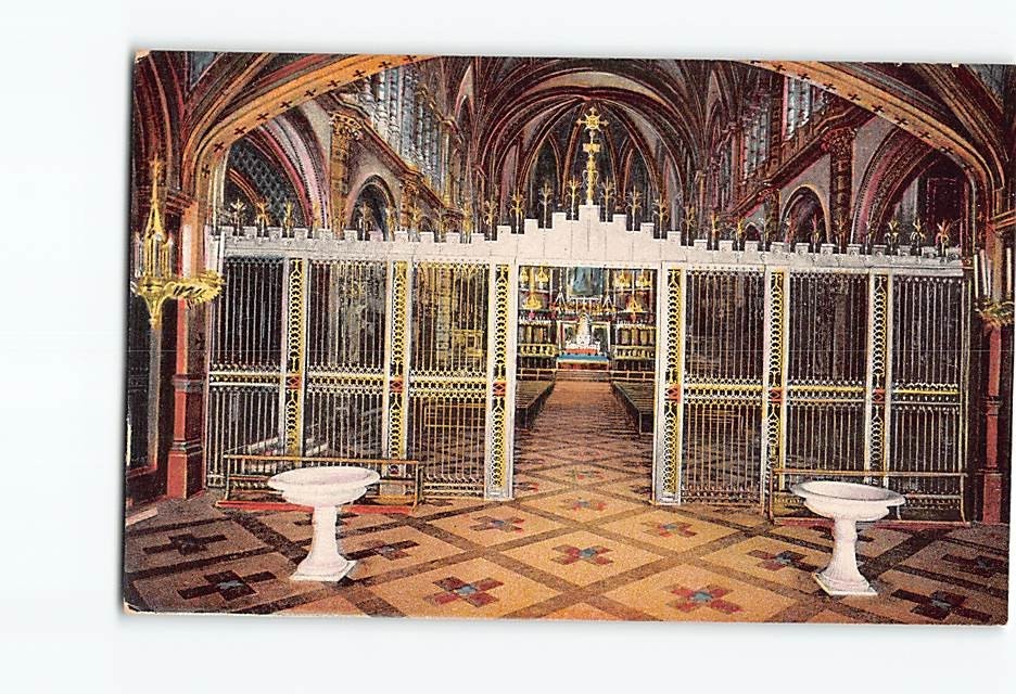 Postcard Vestibulo De La Iglesia Montserrat Spain