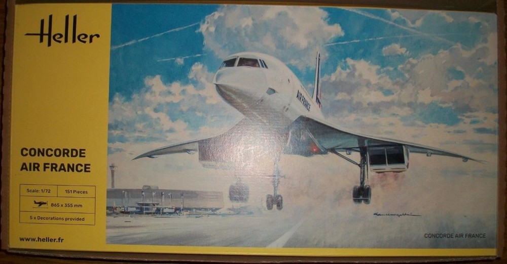 2021 1:72 PLASTIC MODEL KIT of the CONCORDE AIR FRANCE from HELLER