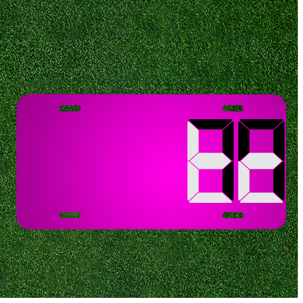 Design Your Custom Personalized Car License Plate Add Names To Digital Display Number For A Unique Vehicle Look