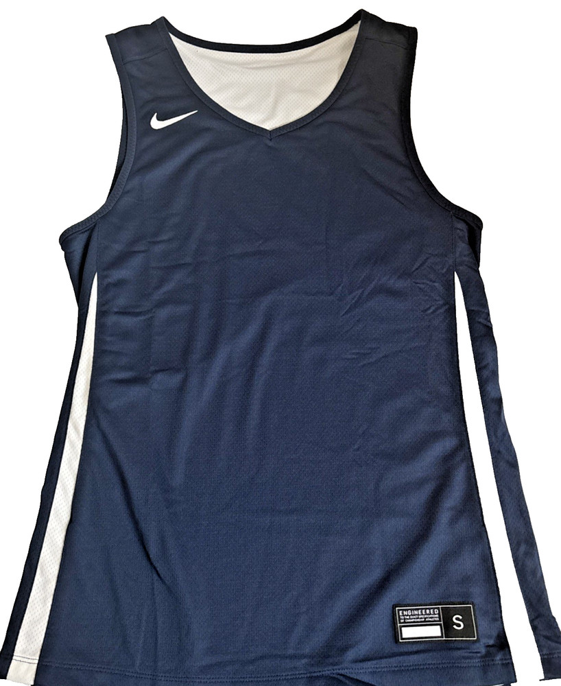 Nike Stock Dri-Fit Practice Dish Basketball Jersey Men's Navy/White, Small