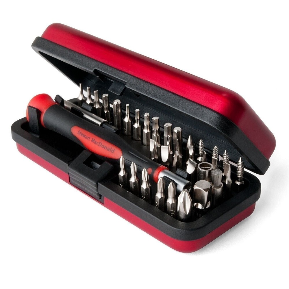 StewMac 36-Piece Guitar Tech Screwdriver Set for Fretted Instruments