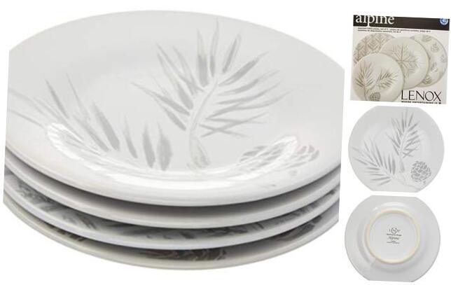 Alpine 4-Piece Tidbit Assorted Plate Set Tidbit Plates, Set of 4
