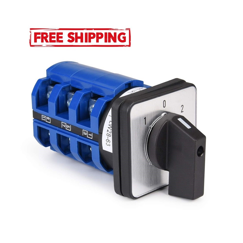 Interruptor selector de cambio de leva giratoria universal de 3 posiciones, NEW