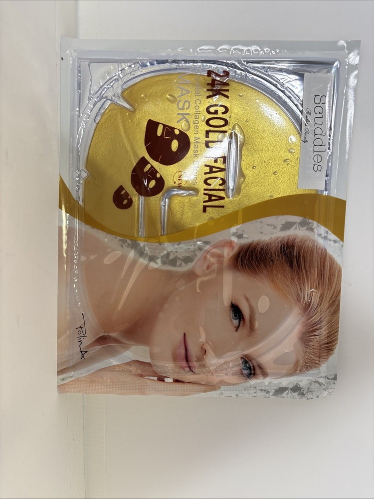 24K Gold Facial Mask by Scuddles for Radiant Glow