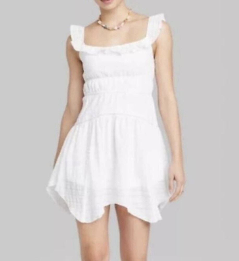Wild Fable Sleeveless Ruffle Tiered Mini Skater Dress Women’s Size Small