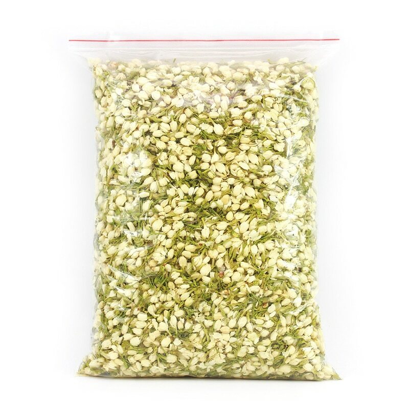 Organic Jasmine Flower Tea with Natural Fragrance and Dried Floral Buds