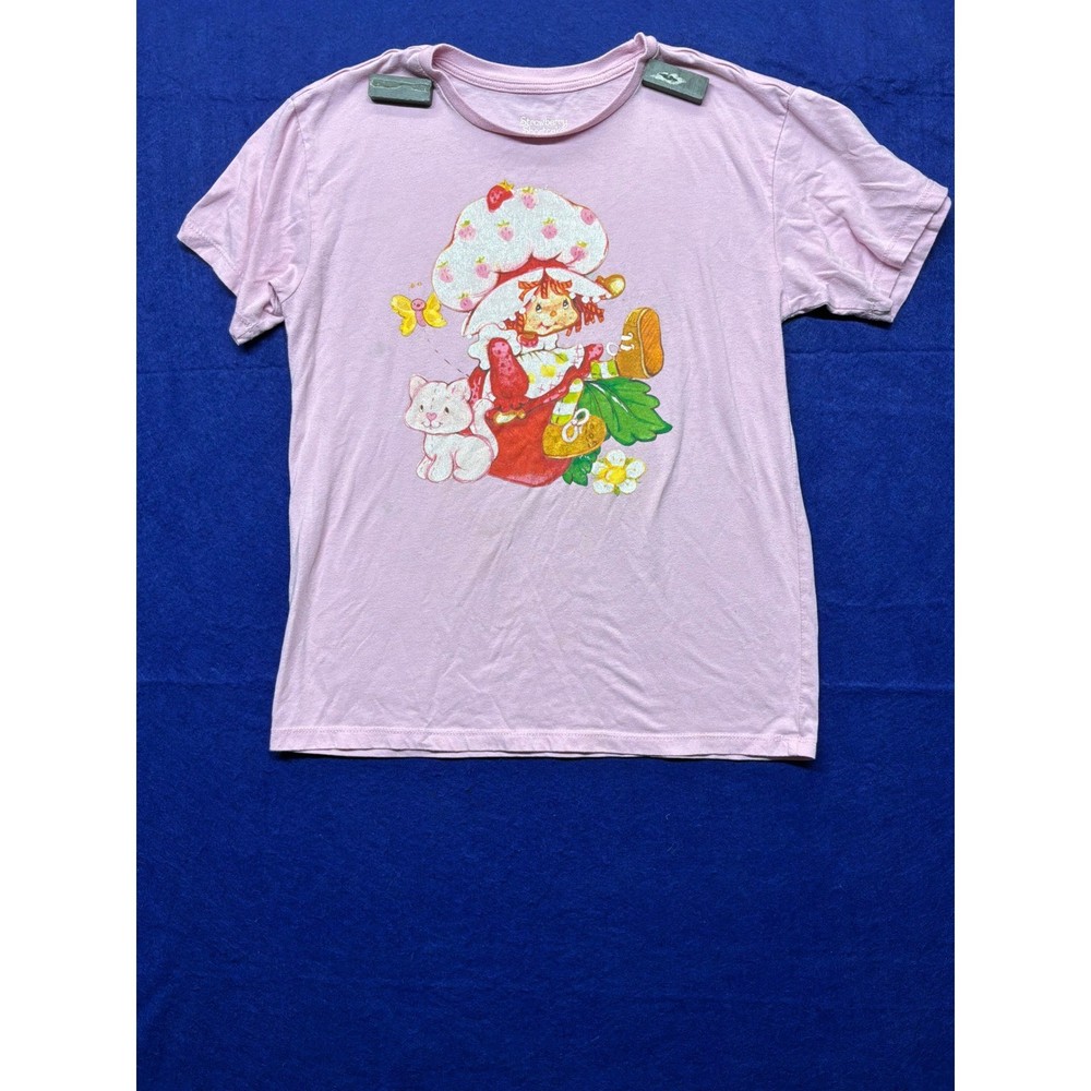 Kidcore Girls Strawberry Shortcake Graphic T-Shirt L 10/12 Pink
