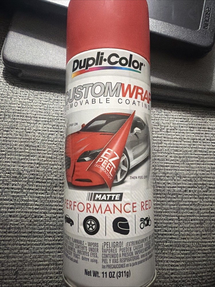 Dupli-Color Custom Wrap Removable Coating Matte Performance Red 11oz