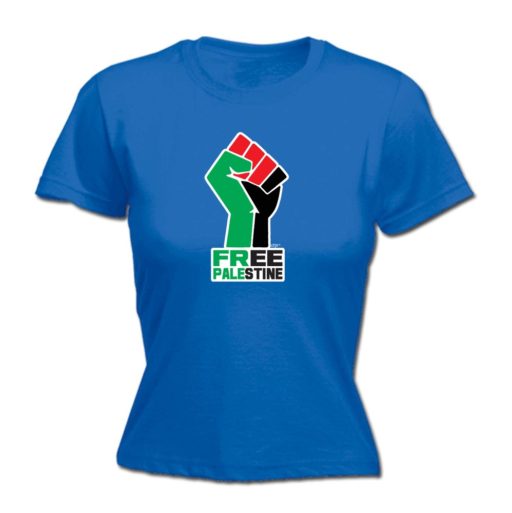Free Palestine Fist - Womens T Shirt Funny T-Shirt Novelty gift tshirt