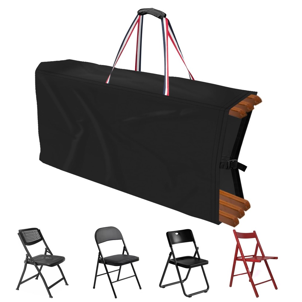 Folding Chair Storage Bag Heavy Duty Waterproof Carry Case Fits 4 Chairs-image