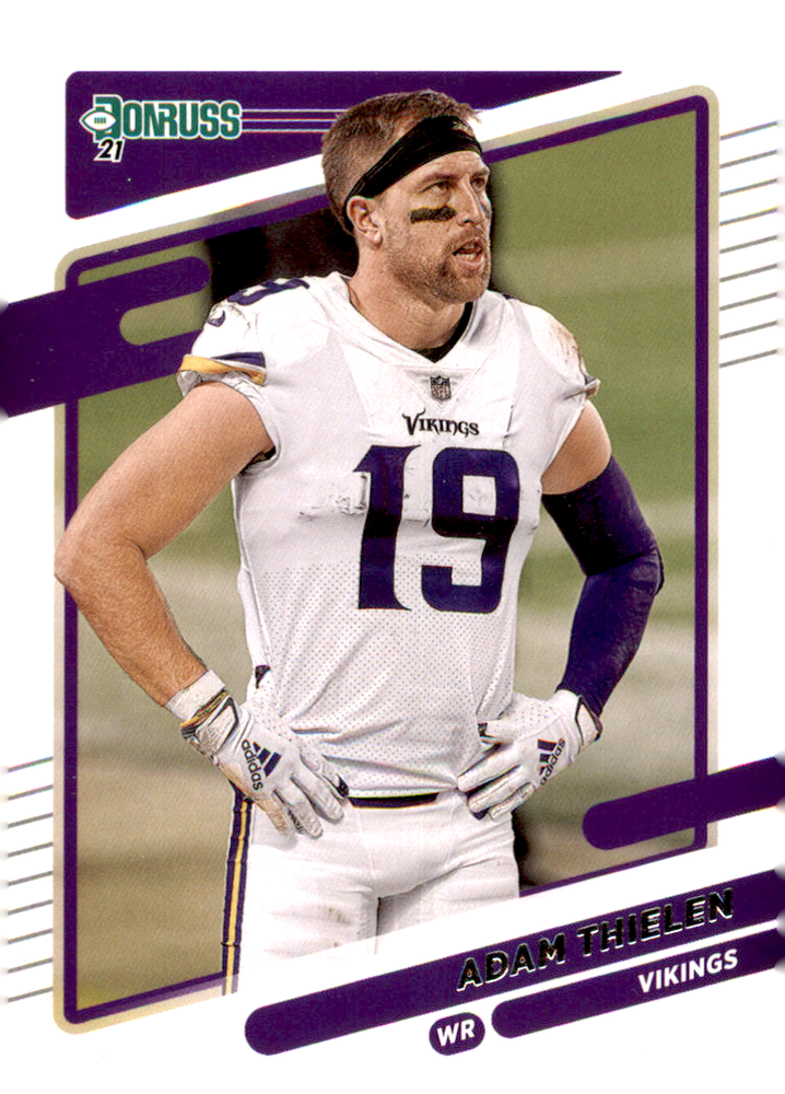 2021 Panini Donruss Adam Thielen Photo Variation Minnesota Vikings Card #126