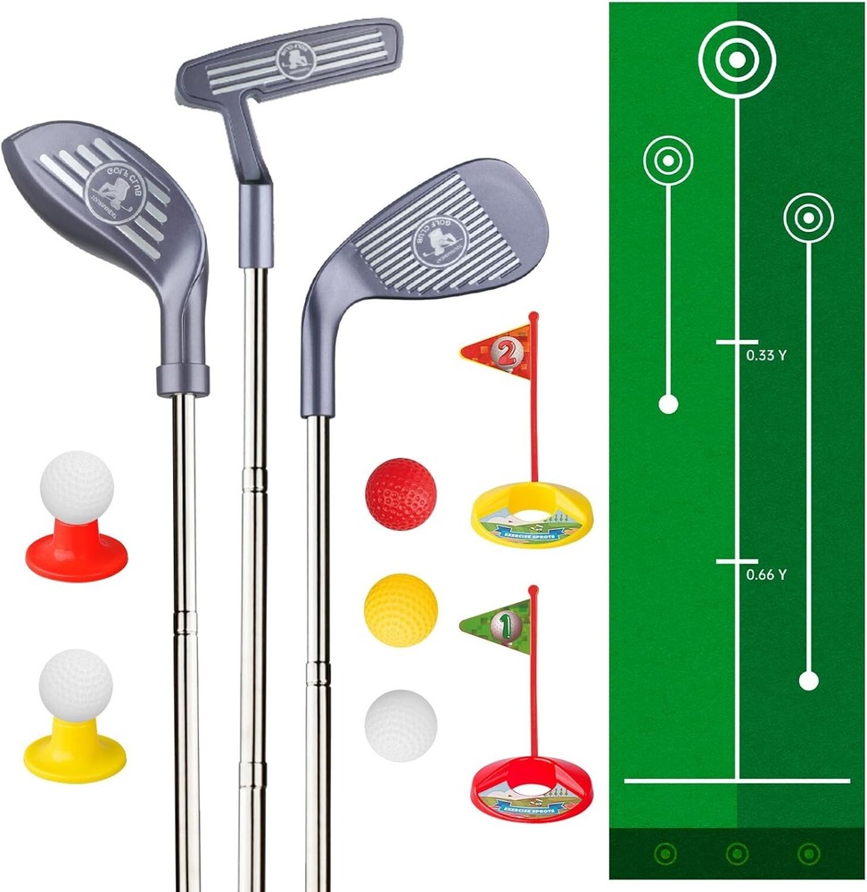 Kids Golf Club Set for 3 4 5 Years Old Adjustable Toddler Golf Clubs Outdoor New