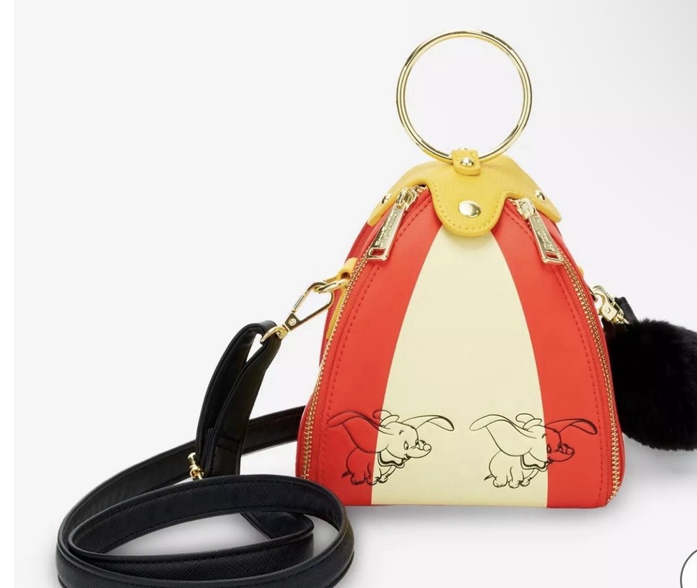 Loungefly Disney Dumbo Circus Tent Figural Crossbody Bag Nwt