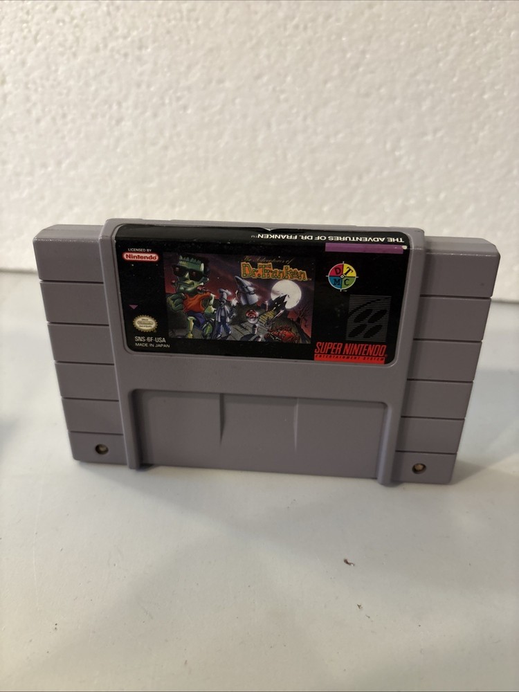 Adventures of Dr. Franken (Super Nintendo, 1993) SNES Game Authentic OEM TESTED