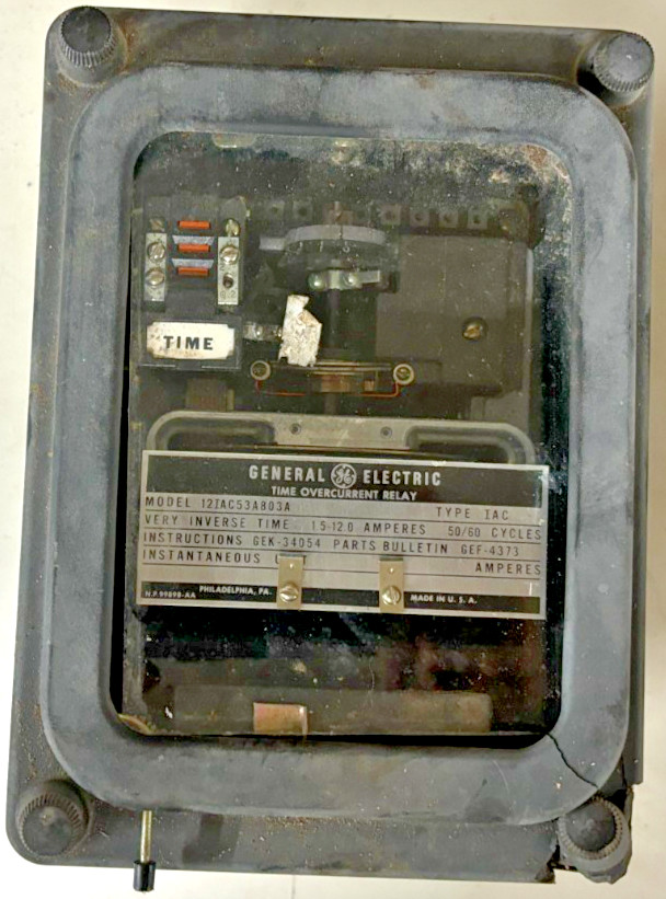 General Electric 12IAC53A803A Time Overcurrent Relay 1,5-12A Type IAC GEF4373