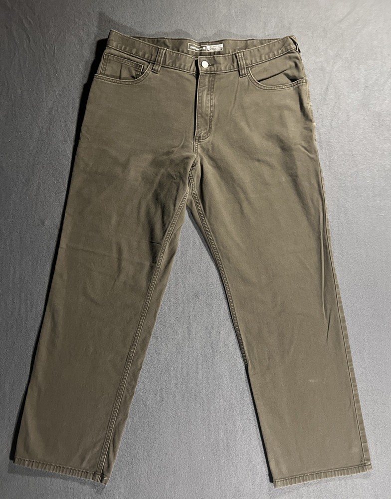 Carhartt Pants Mens 36x30 (Fits 35x29) Brown Rugged Relaxed Fit Canvas Workwear