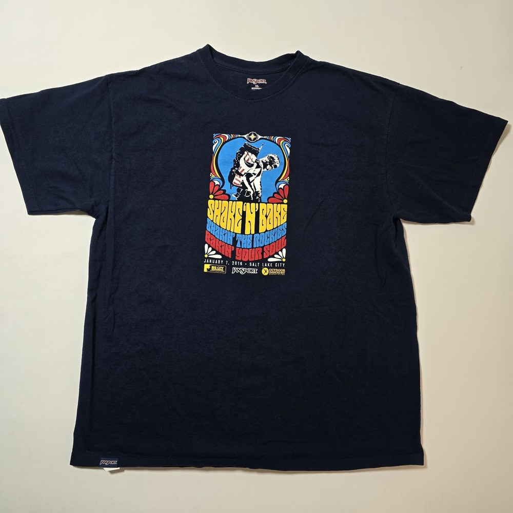 Vintage Mens Jansport The Roots Concert T Shirt Size XL Shake N Bake Band