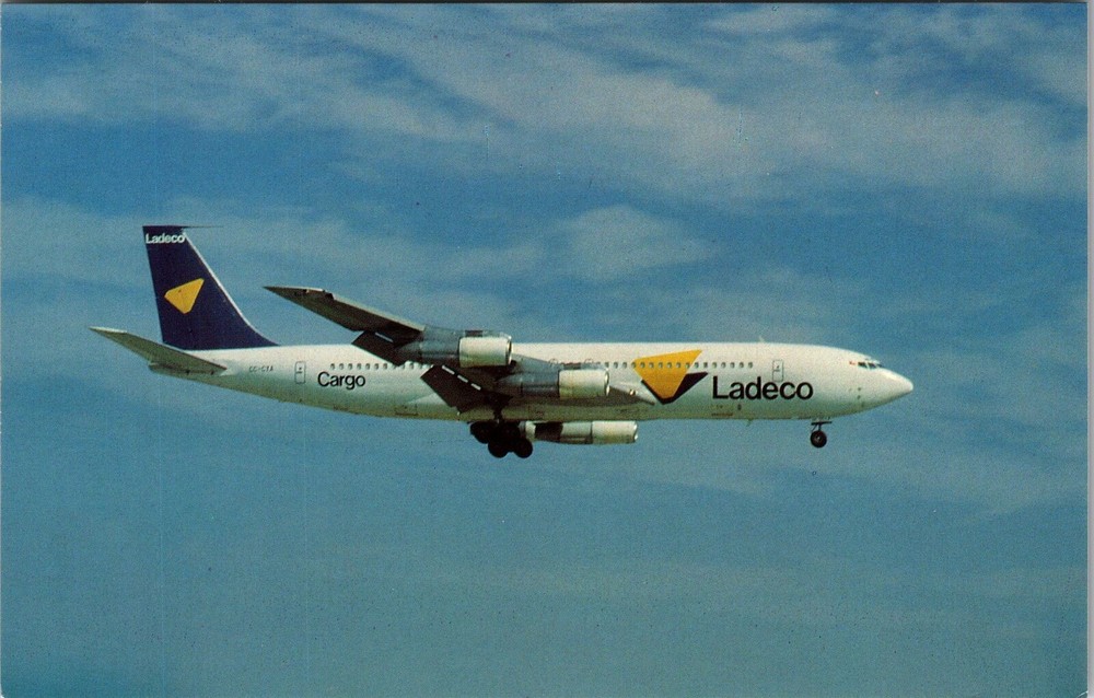 Ladeco Cargo, Planes, Transportation, Vintage Postcard