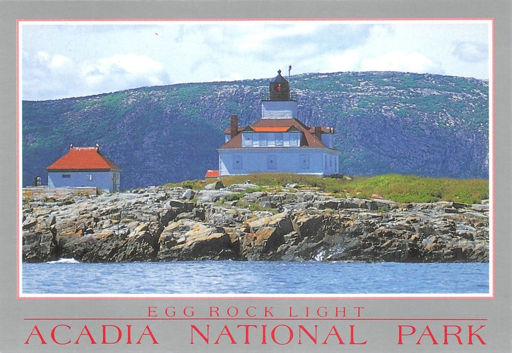 #H3611     ACADIA NATIONAL PARK,  ME.   POSTCARD,   LIGHT HOUSE-image