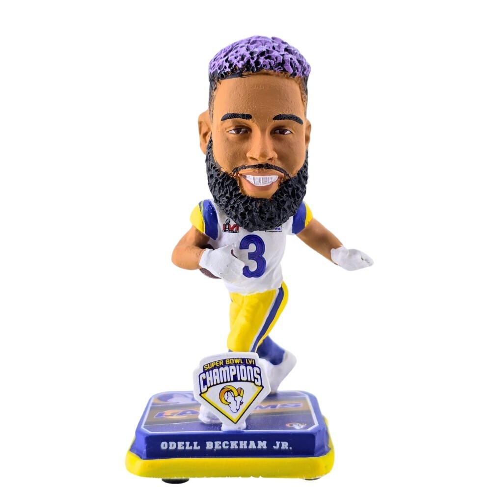 Odell Beckham Jr LA Rams Super Bowl LVI Mini Bighead Bobblehead