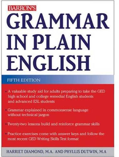 Grammar in Plain English - Paperback By Diamond, Harriet - GOOD