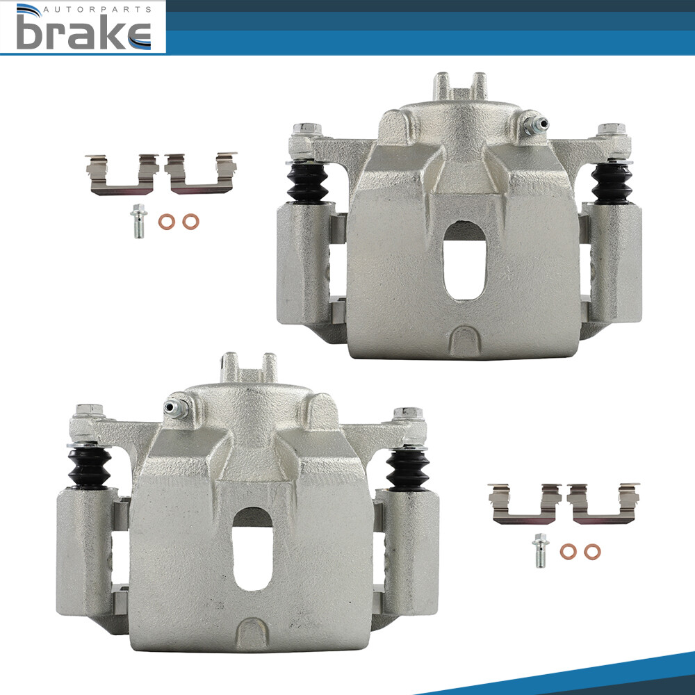 2Pcs Front Brake Calipers with Brackets for 2003-2008 Honda Pilot