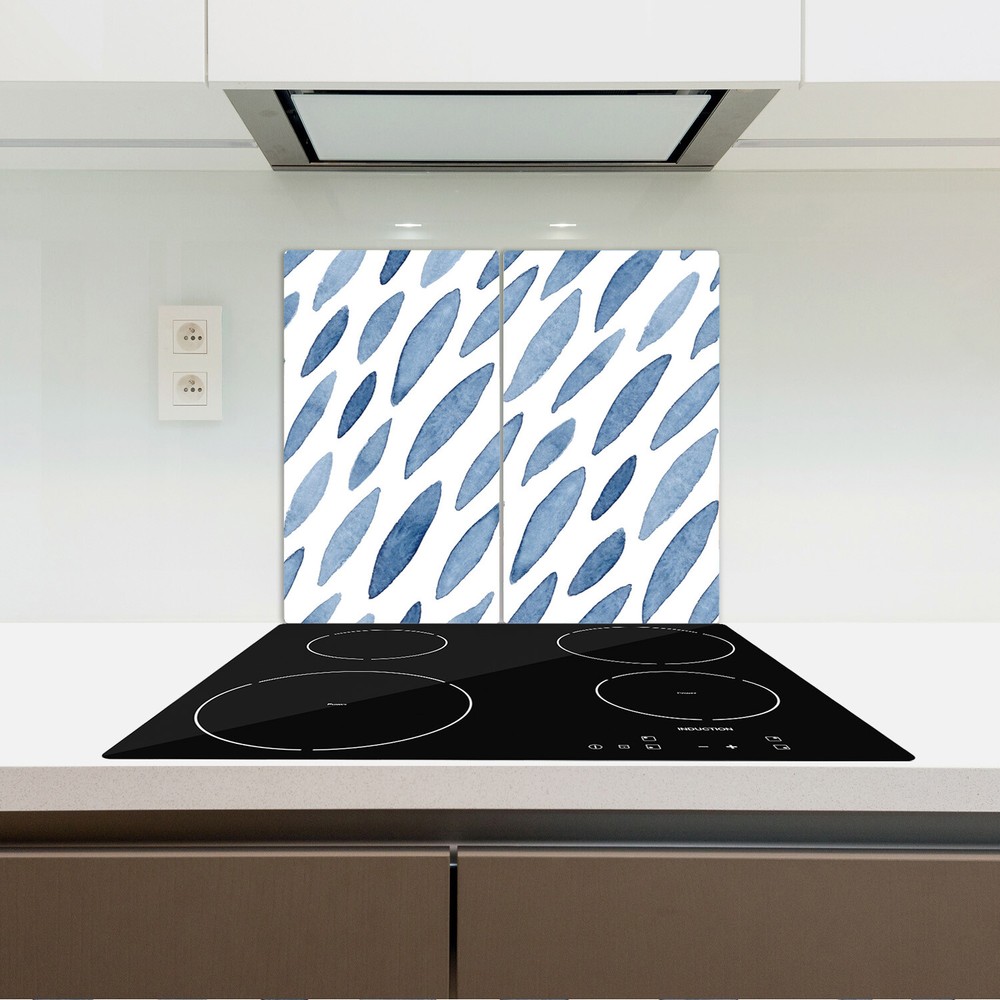 Serving Chopping Serving Board Glass Cover Worktop Saver Ink white 2x30x52