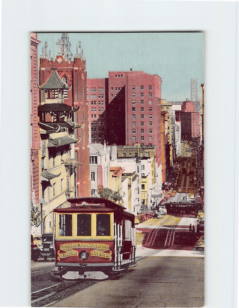 Postcard Cable Car San Francisco California USA