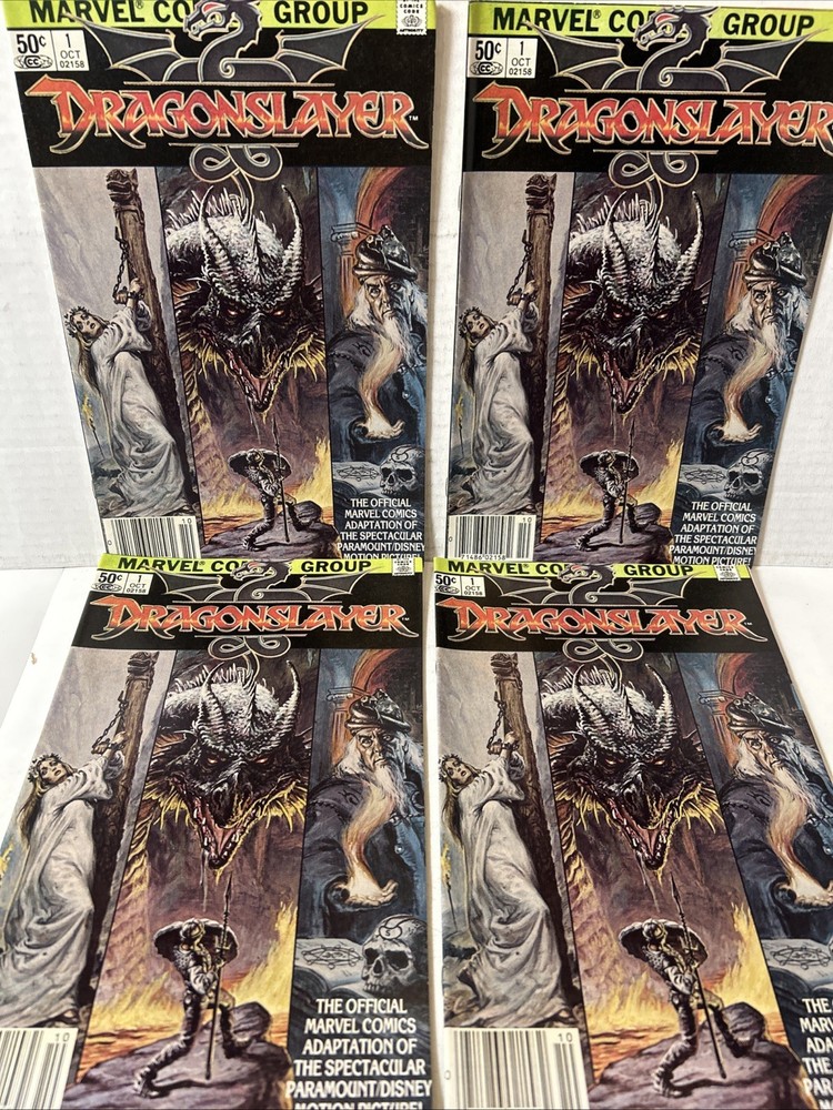 Dragon Slayer #1 (x4) Adaptation of the 1981 movie Dragon Slayer - VF Newsstand