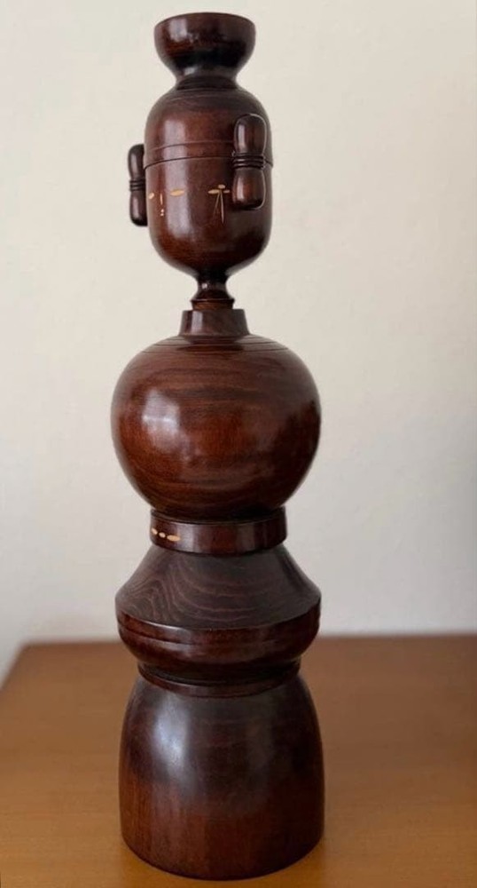 Kokeshi Large Vintage Wooden Doll 37.5cm Japanese Folk Art 1030g