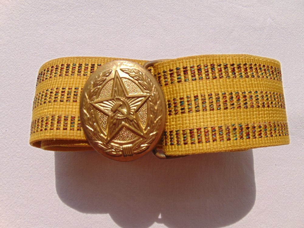 A Soviet officer's ceremonial belt. USSR Army. The belt size is adjustable.
