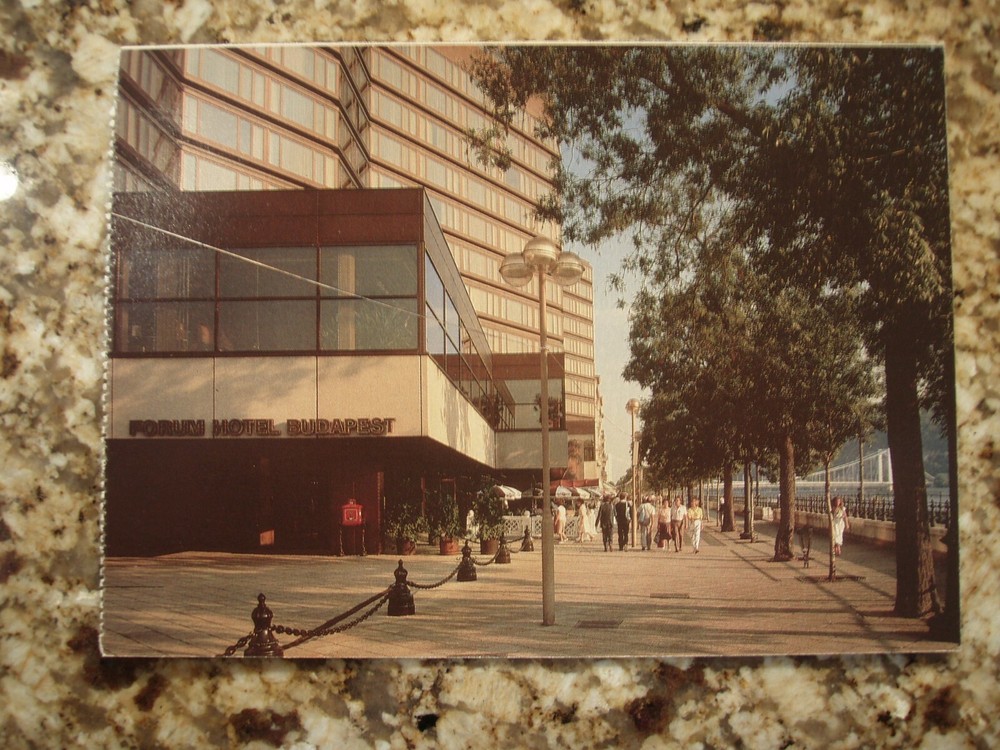 Forum Hotel, Danube Promenade, Budapest, Hungary, Postcard