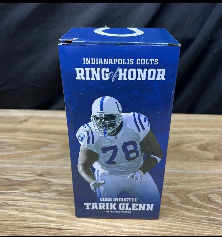 Indianapolis Colts 2022 Ring of Honor Tarik Glenn #78 Bobblehead with Original Box