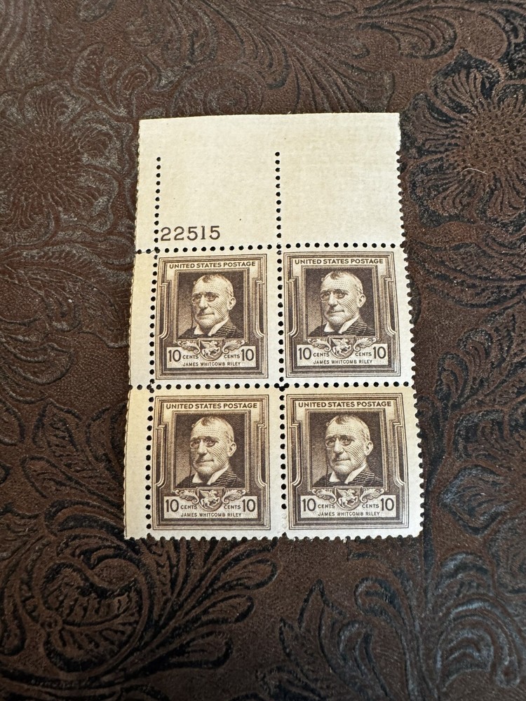 Vintage Unused Plate Blocks No. 868 Philatelic Collectors Choice