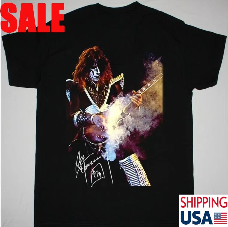 New Arrival Ace Frehley T-Shirt Rock Legend Gift For Fans Unisex Black All Sizes
