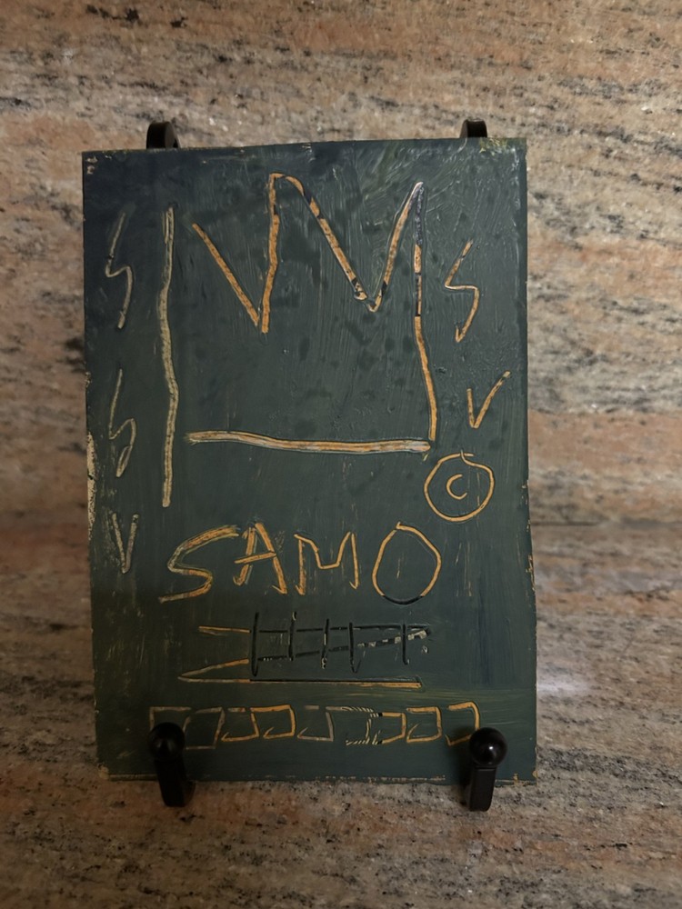 Jean-Michel Basquiat Original 1980 Souvenir Postcard SAMO with Iconic Crown