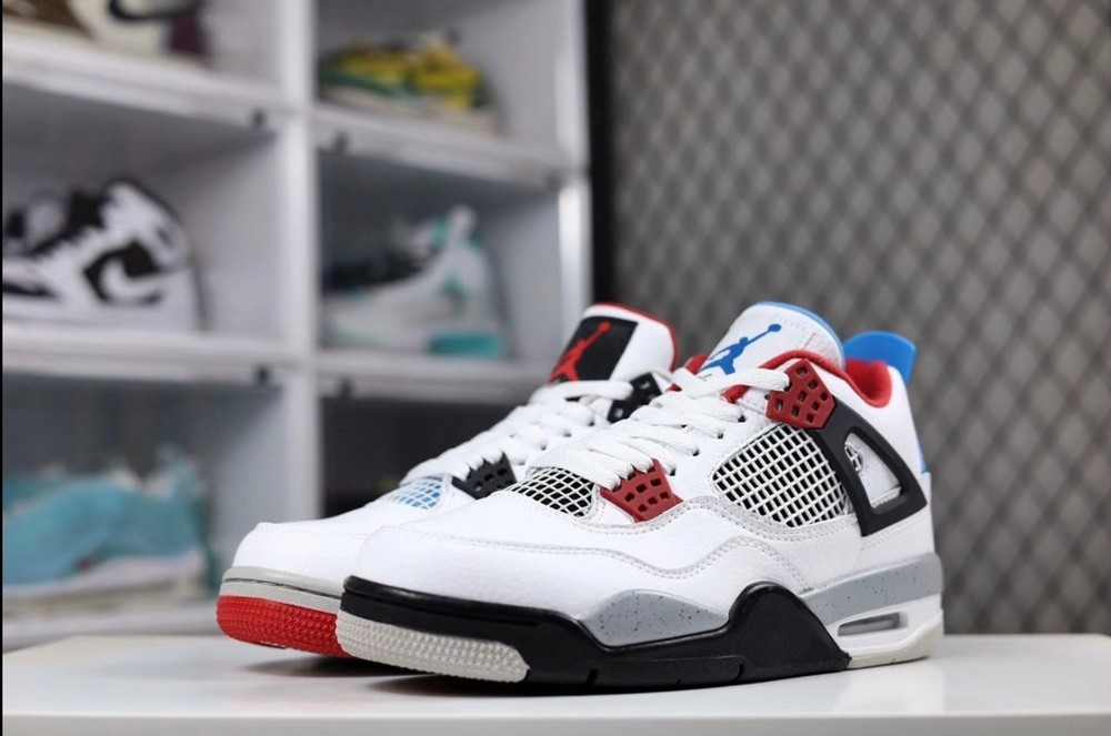 Men's Jordan Air Jordan 4 Retro SE What The 4 Mid-Top Basketball Shoes
