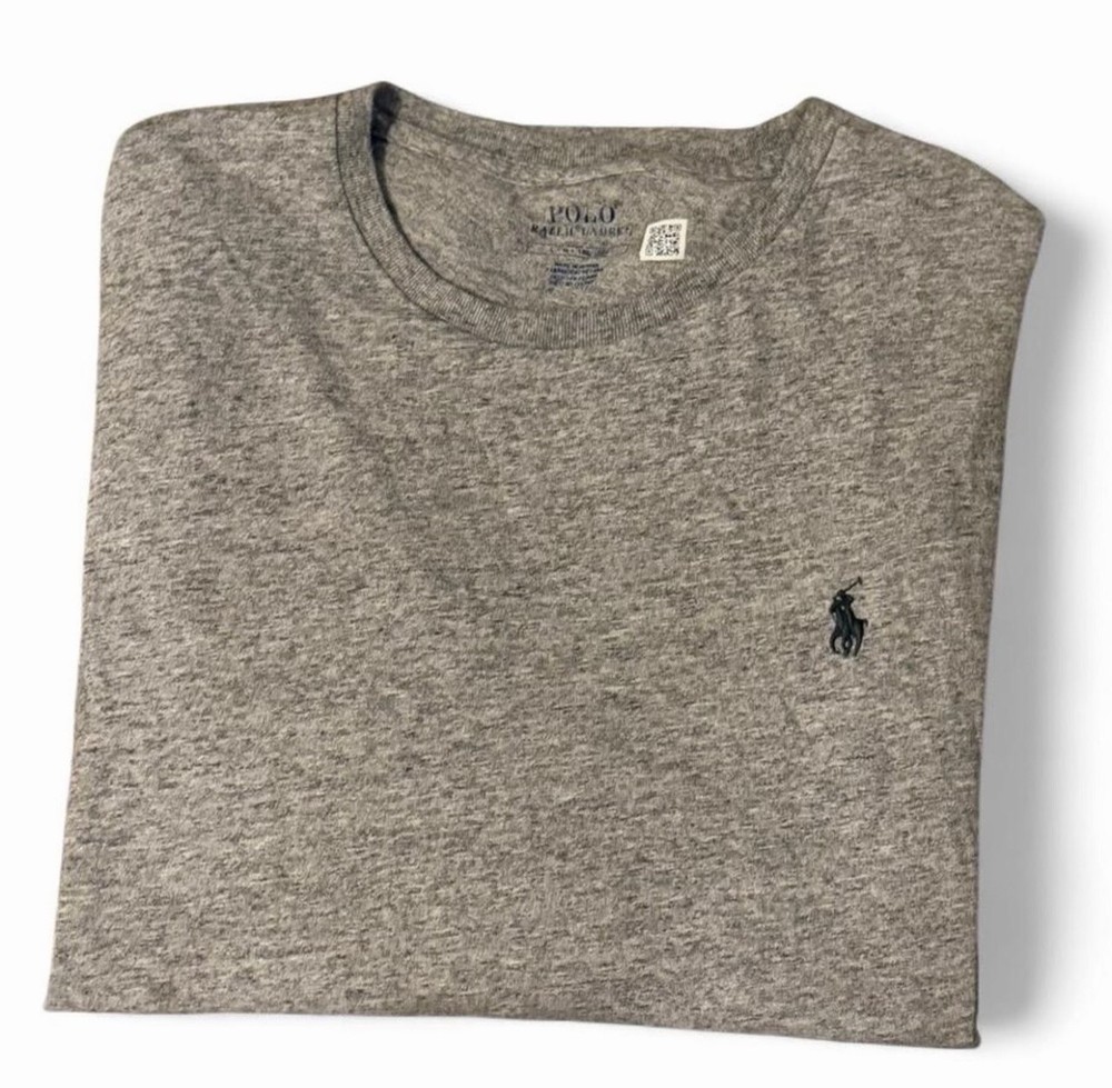 Polo Ralph Lauren Men’s L Heather Gray Long Sleeve Crewneck T-Shirt