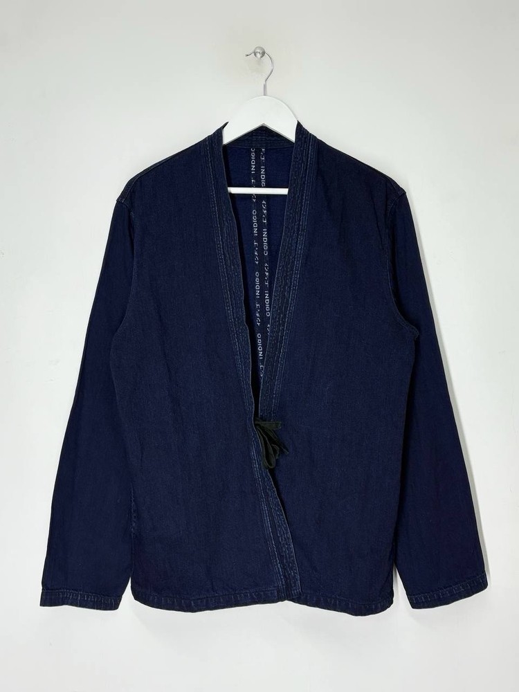 Kapital Indigo Dark Blue Denim Jacket Kakashi Shirt Made In Japan Size XL