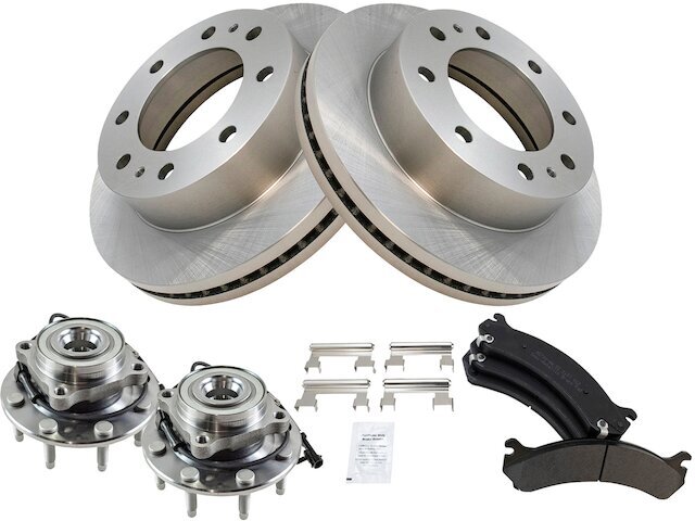Heavy Duty Front Brake Pad Rotor & Hub Kit for Sierra 1500 HD Classic
