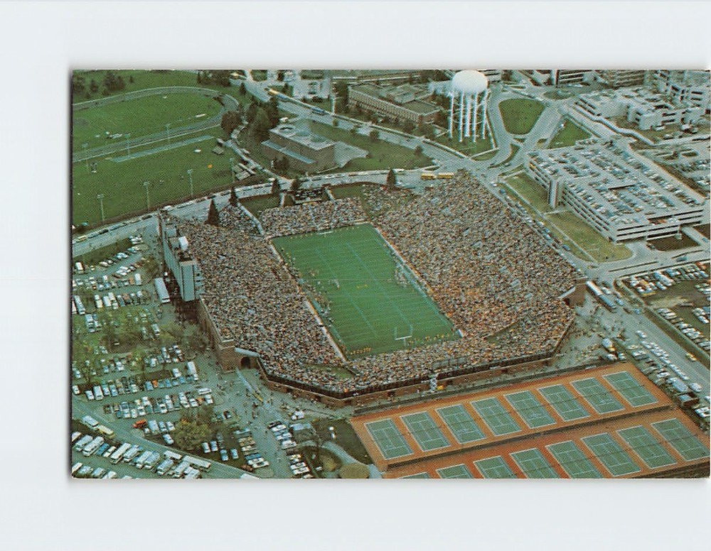 Postcard Aerial View of Football Stadium State University of Iowa Iowa City USA