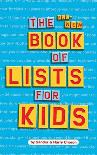 The All-New Book of Lists for Kids, Choron, Sandra
