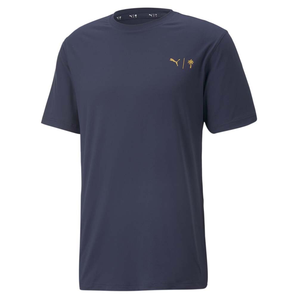 PUMA  X Palm Tree Crew Palm Crew Neck Short Sleeve T-Shirt Mens Blue Casual Tops