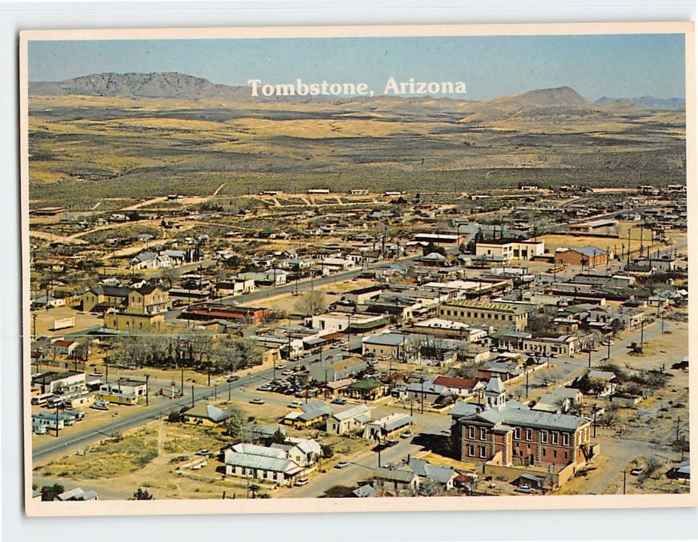 Postcard Aerial View Tombstone Arizona USA