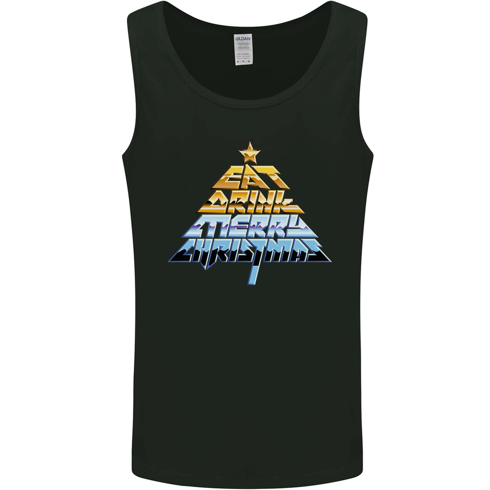 Heavy Metal Christmas Rock Music Xmas Mens Vest Tank Top